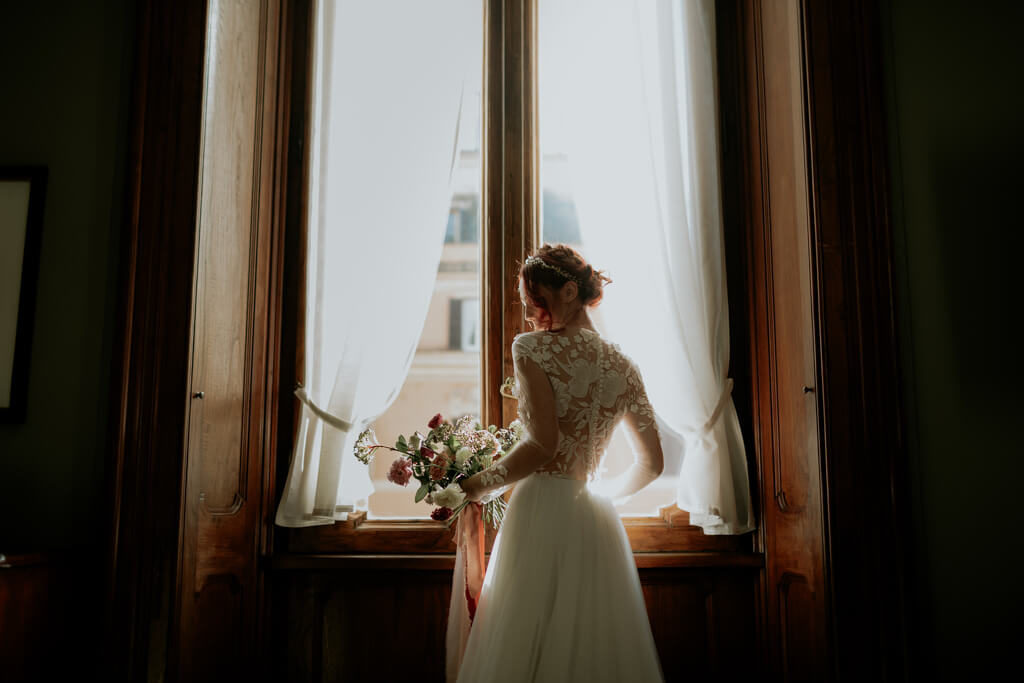 romantic wedding in rome